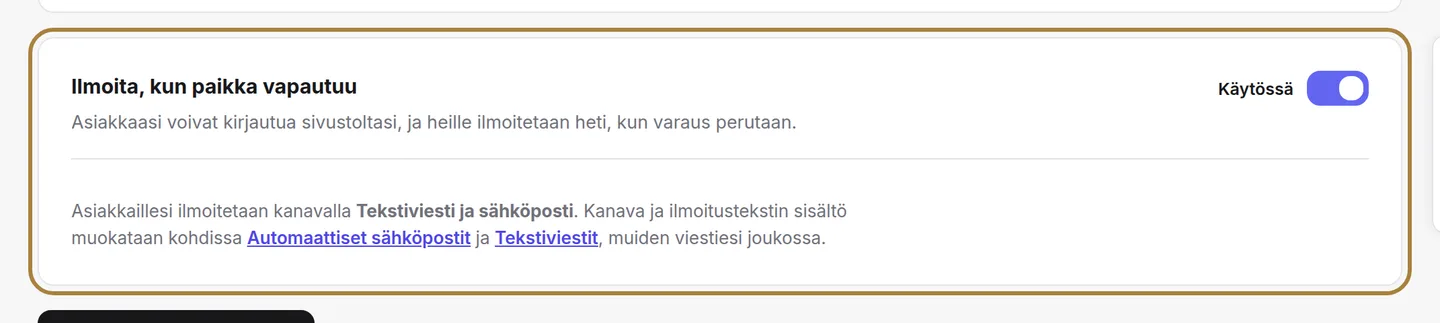Ota käyttöön, poista käytöstä ja valitse hälytyskanava. | Buiiild.com