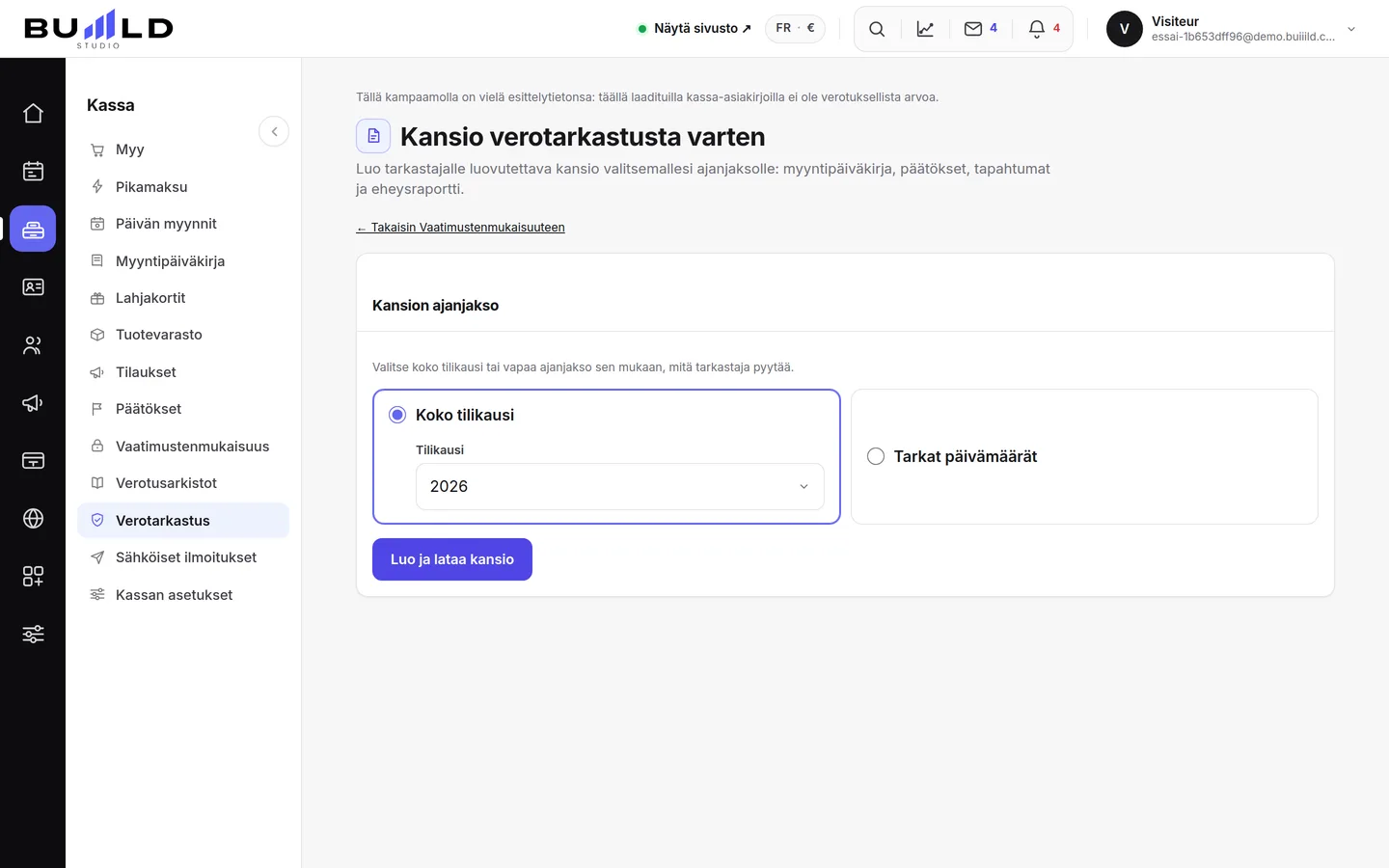 Verotarkastuskansio. | Buiiild.com