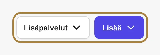 Lisää, ja Asetukset: varauslinkki, ryhmähinnoittelu, vienti, tulostus. | Buiiild.com