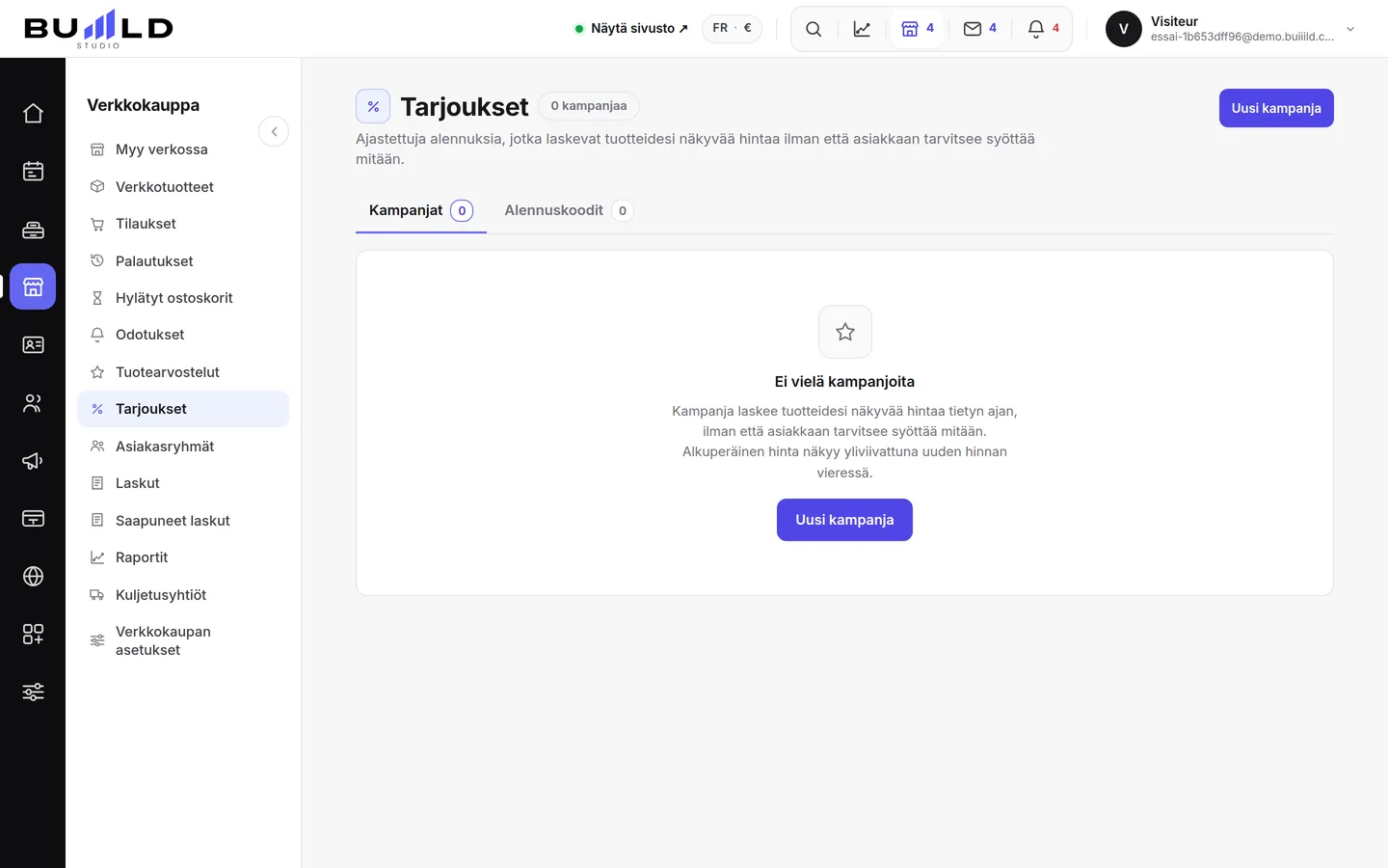 Kaksi tapaa laskea hintaa: kampanjat ja koodit. | Buiiild.com