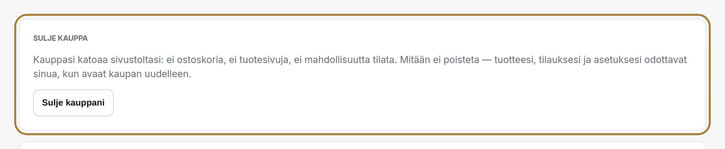 Sulje verkkokauppa. | Buiiild.com