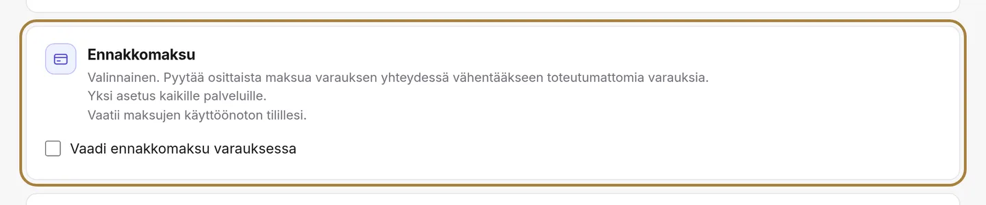 Ennakkomaksu: summa, kynnysarvo, kohdistus, palautus. | Buiiild.com