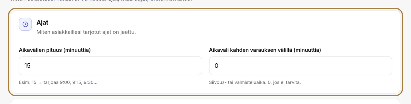Ajat: aikaväli ja puskuriaika. | Buiiild.com