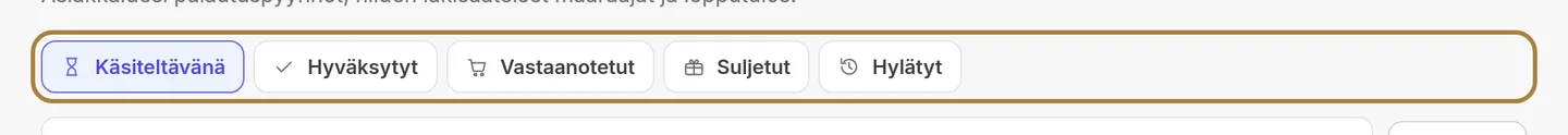 Järjestetty jäljellä olevan työn mukaan. | Buiiild.com