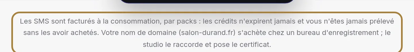 Ce qui n'est pas compris.
