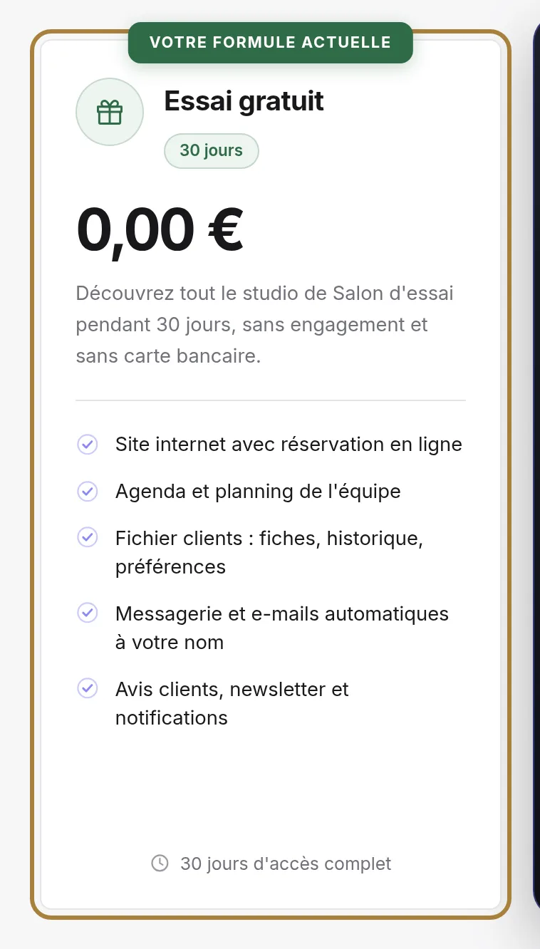 Votre situation aujourd'hui.