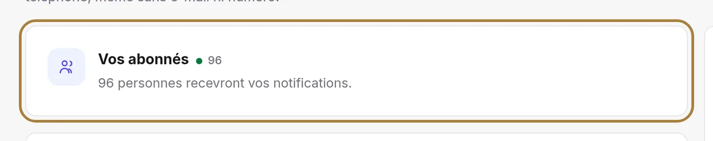 Qui reçoit : les visiteurs qui ont accepté les notifications.