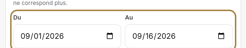 L'archive d'une période : deux dates, un fichier.