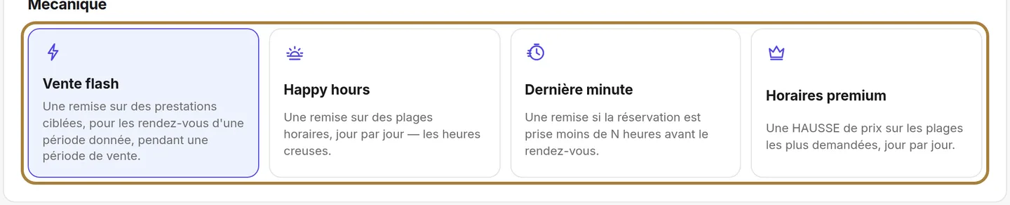 La mécanique décide de tout.