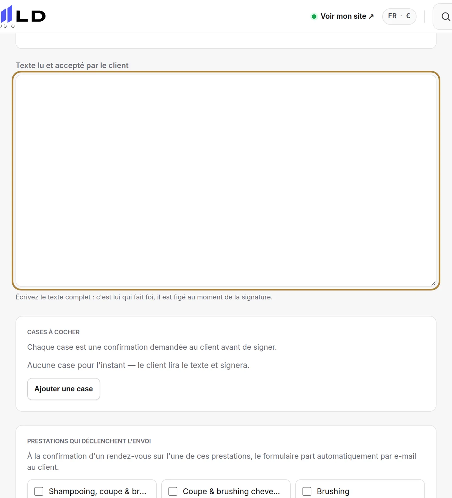 Le texte qui engage, et les questions à poser avant.