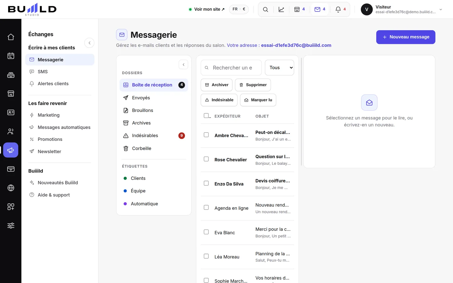 Messagerie | Buiiild.com