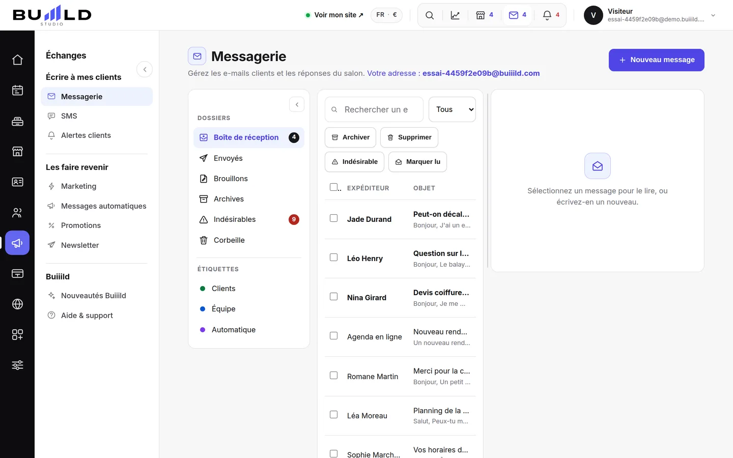 Messagerie | Buiiild.com