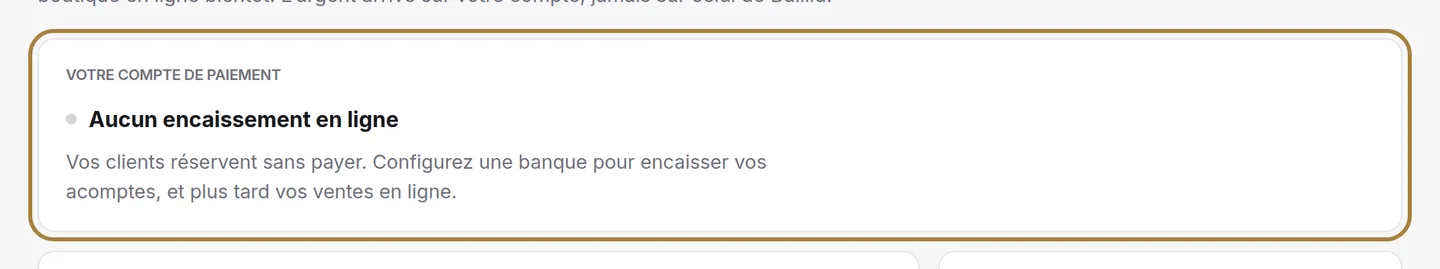 Où vous en êtes : tant que cette carte n'est pas au vert, aucun acompte ne peut être versé.