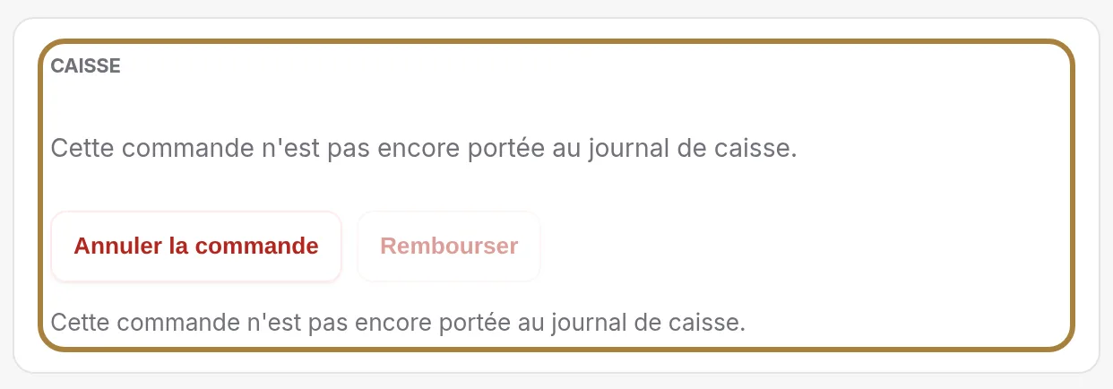 Encaisser ou rembourser.