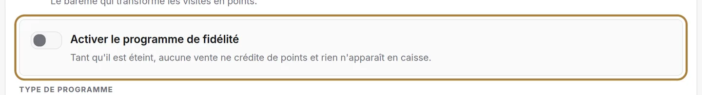 Rien ne se cumule tant que le programme est éteint.