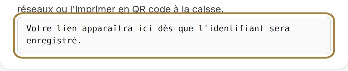 Votre lien de collecte.