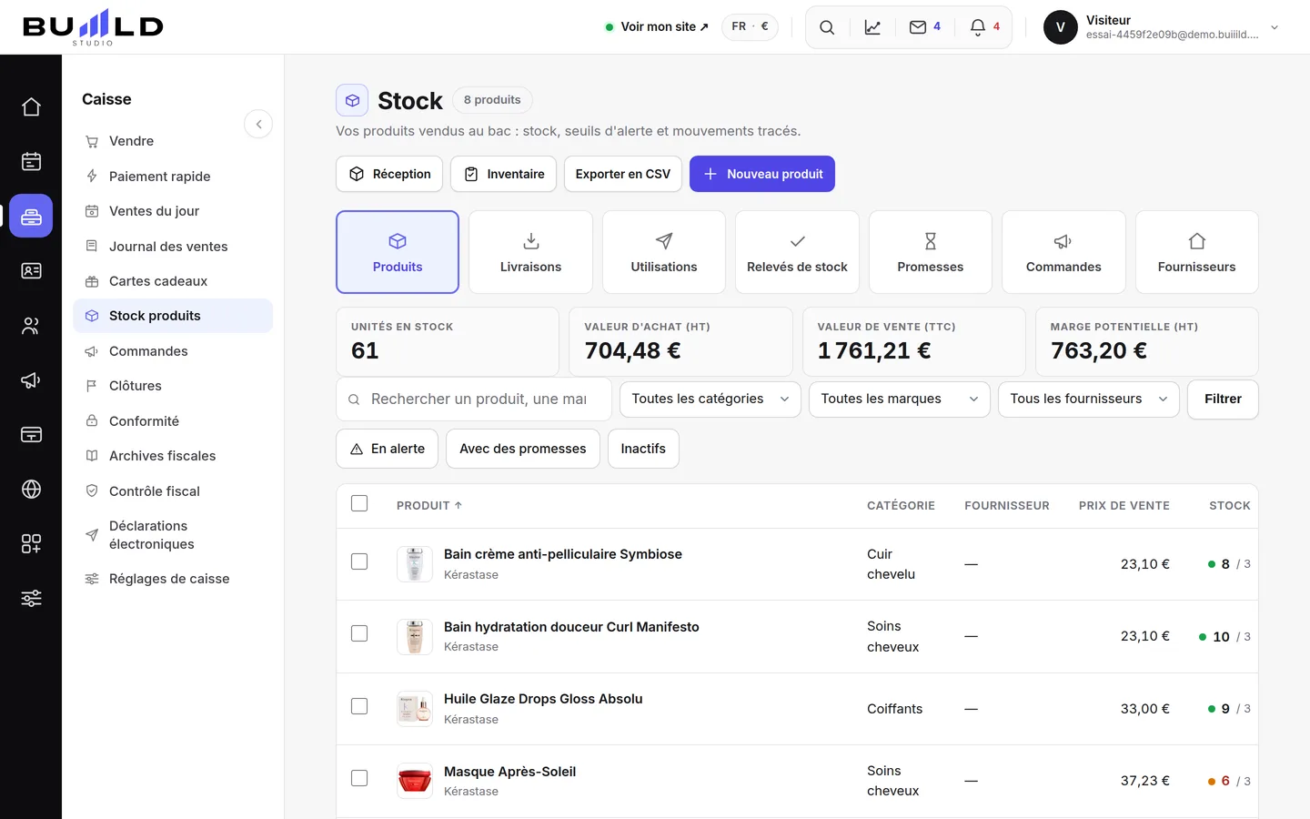 Gestion du stock | Buiiild.com