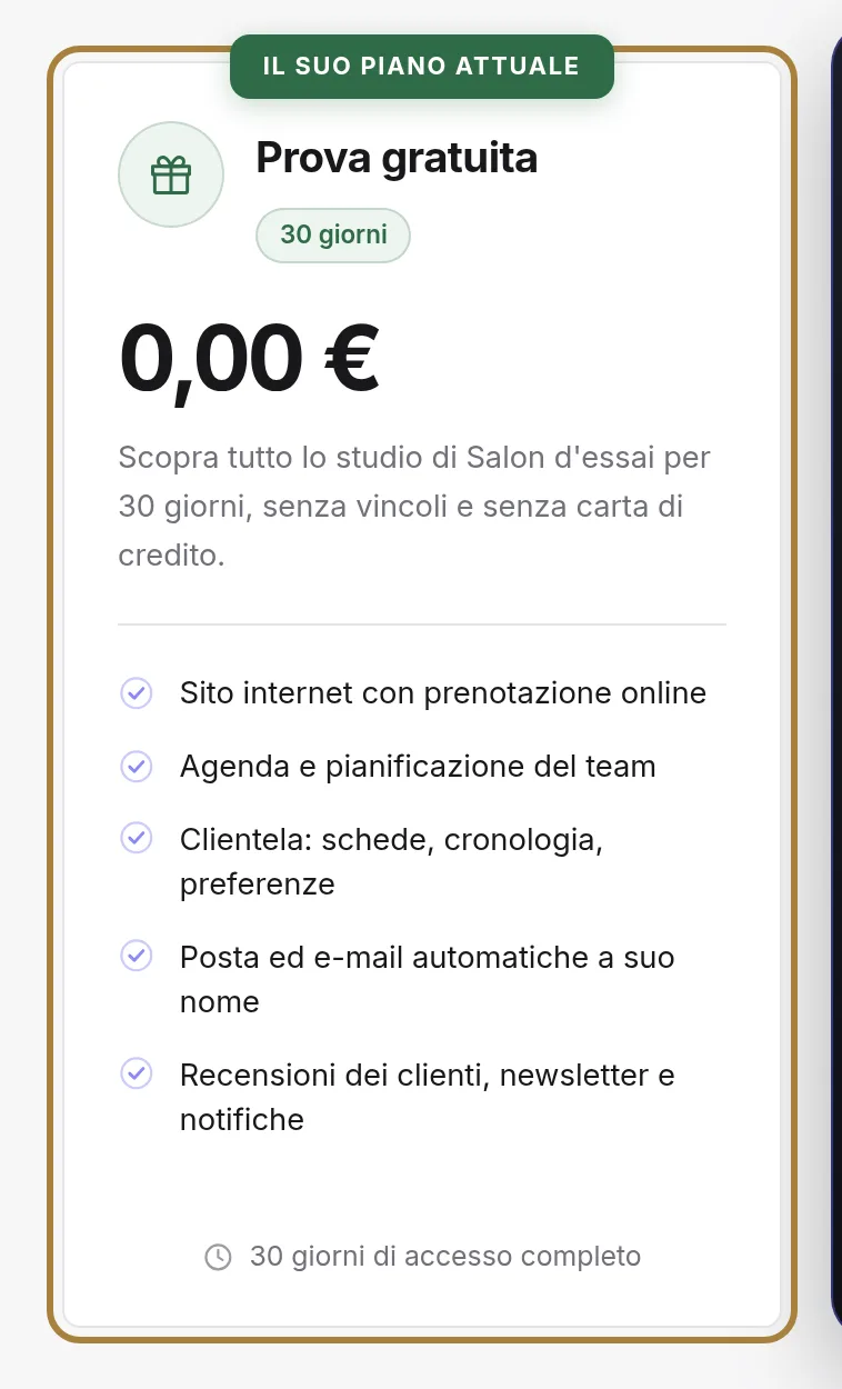 La Sua situazione oggi.