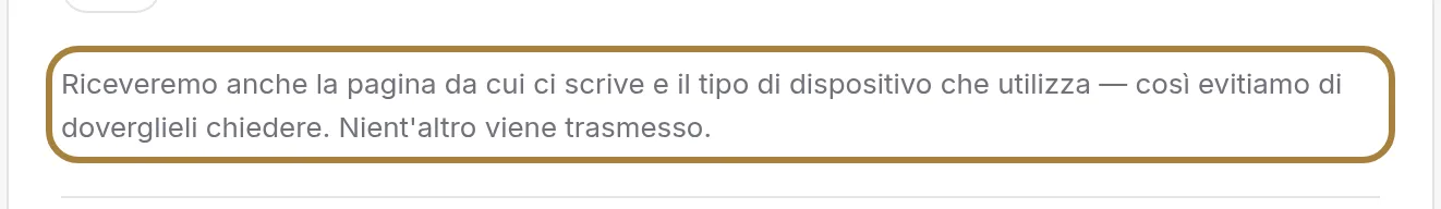 Cosa riceviamo in più: la pagina e il dispositivo.