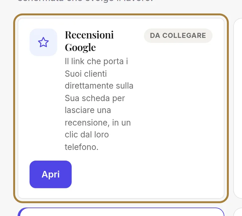 Una scheda, una leva — e il pallino che dice a che punto è.
