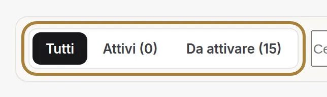 «Attivi»: ciò che le Sue clienti ricevono in questo momento.