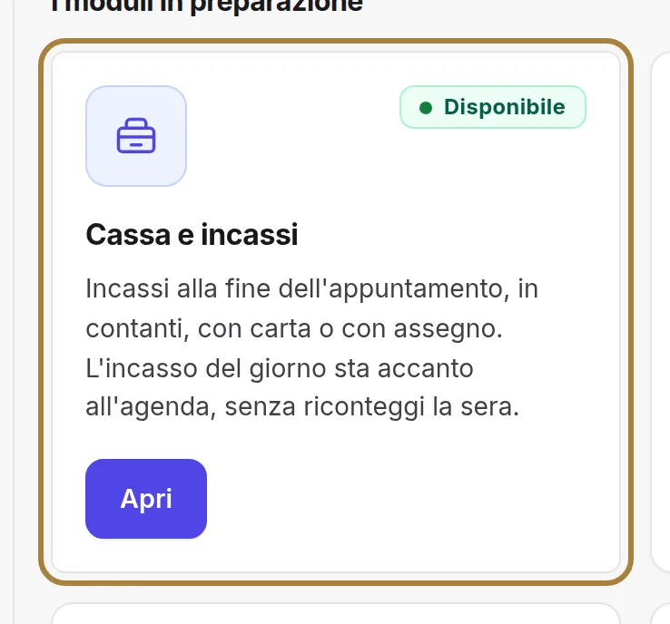 Una scheda, un modulo: cosa fa, e il suo stato.