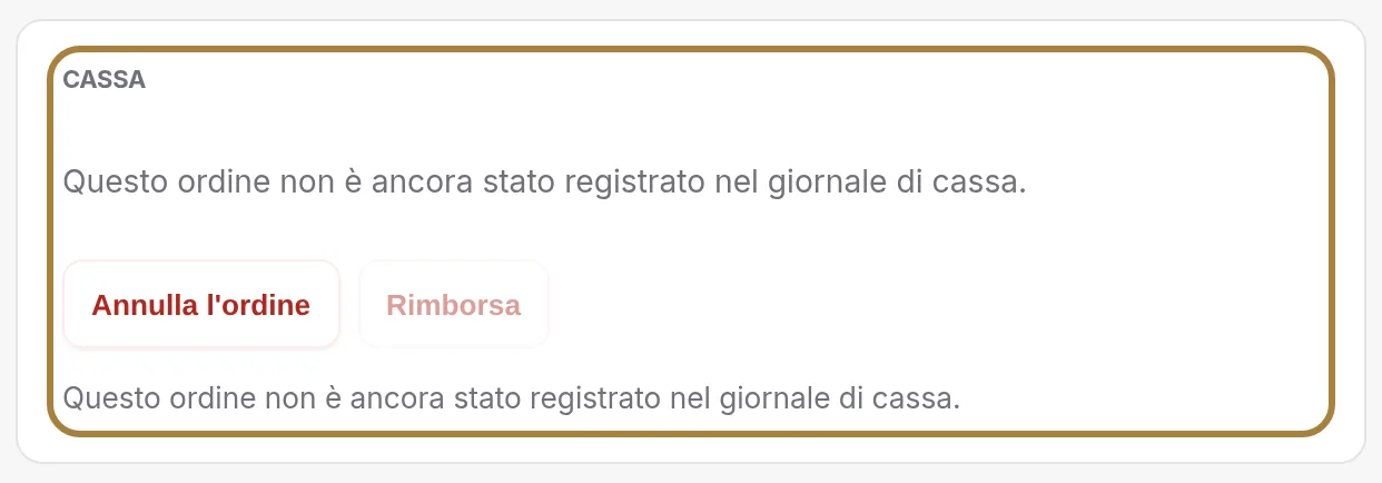 Incassare o rimborsare.