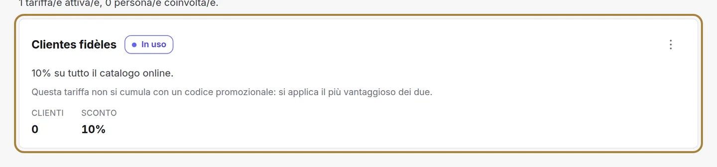 Un gruppo, uno sconto su tutto il catalogo.
