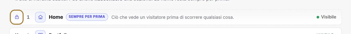 Afferri la maniglia e trascini per cambiare l'ordine.