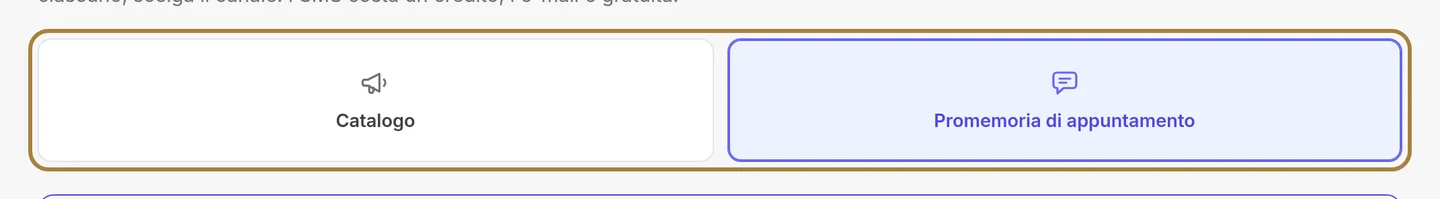 Catalogo, promemoria SMS, promemoria e-mail: tutto ciò che parte da solo.