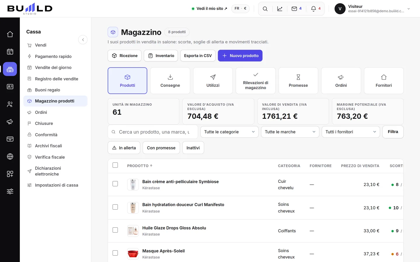 Gestione del magazzino | Buiiild.com
