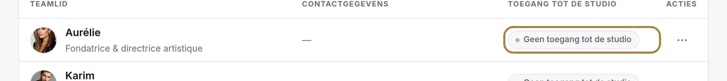 Hier werken is niet hetzelfde als de software openen: de toegang wordt apart gegeven.