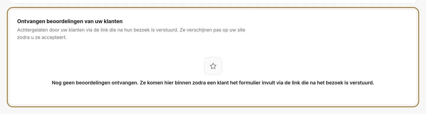 De ontvangen beoordelingen van uw klanten: accepteren, wijzigen, beantwoorden, verwijderen.