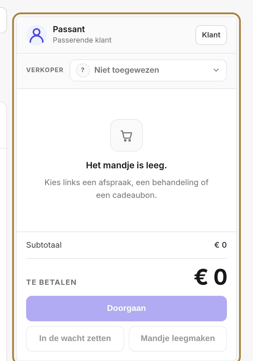 Het winkelmandje: voor wie, tegen welke prijs, door wie.