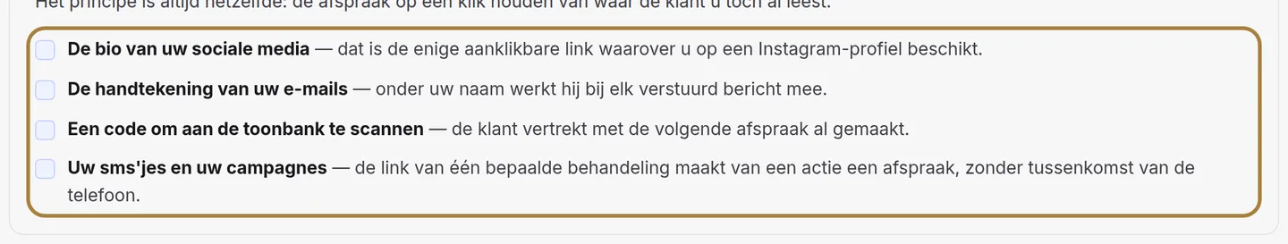 Waar u ze plaatst.