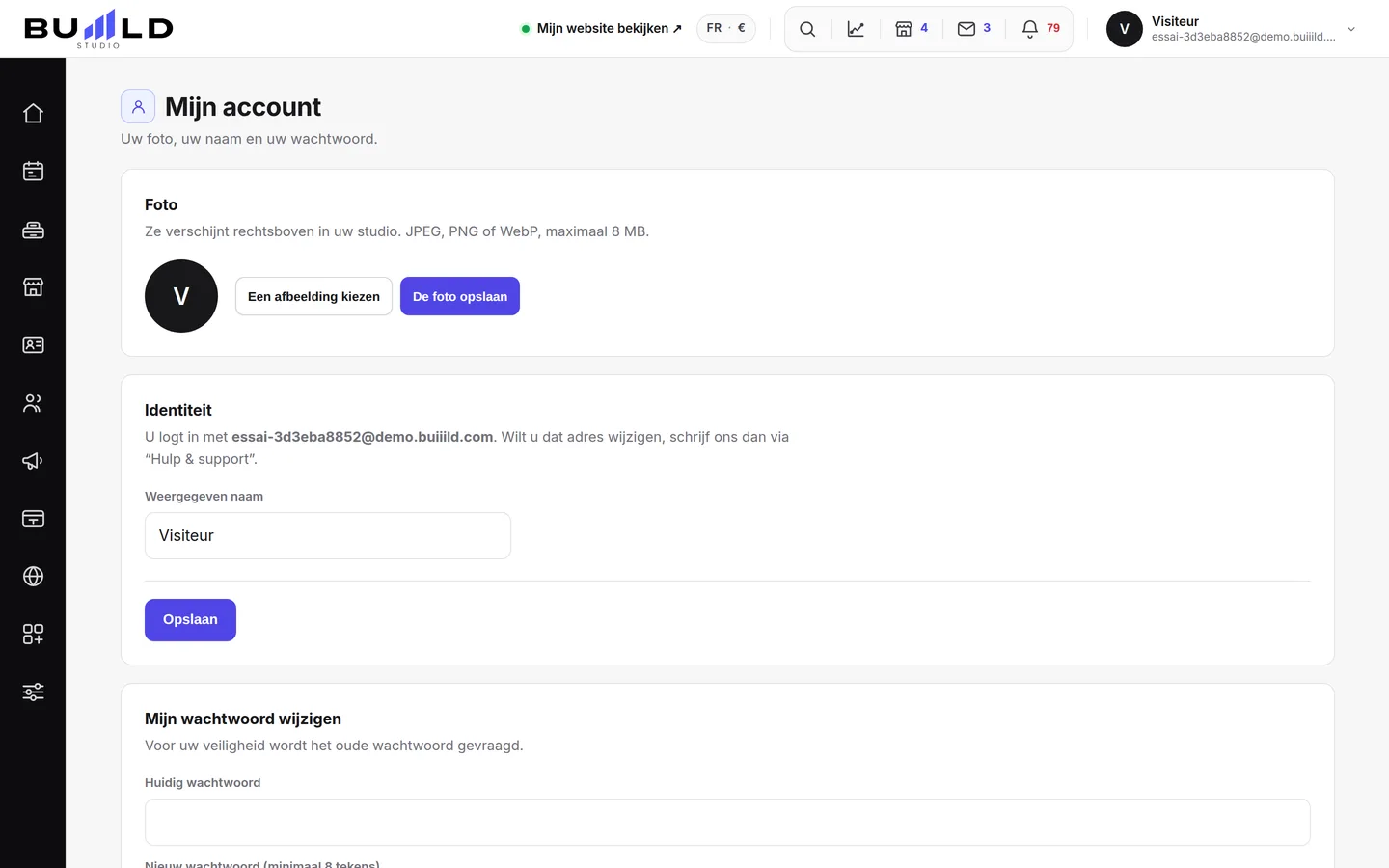 Uw account.