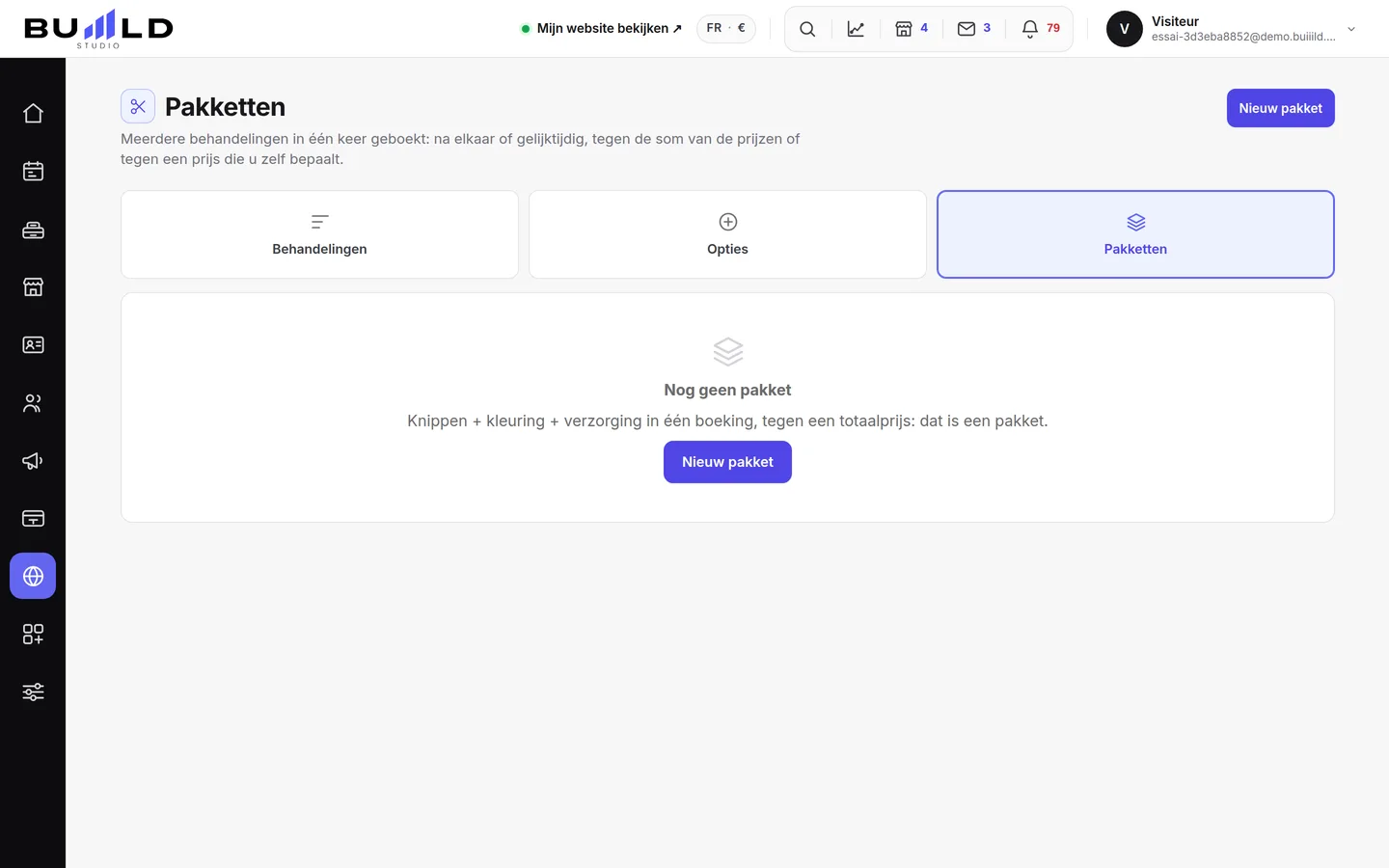 Uw pakketten.
