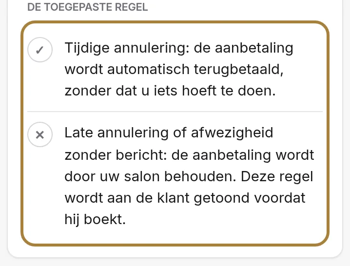 Het traject van het geld.