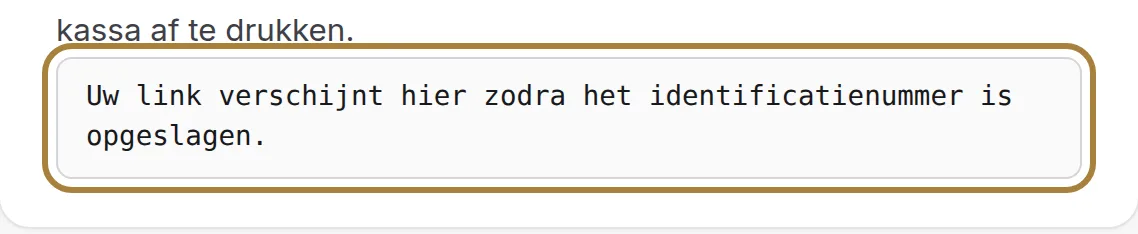 Uw verzamellink.