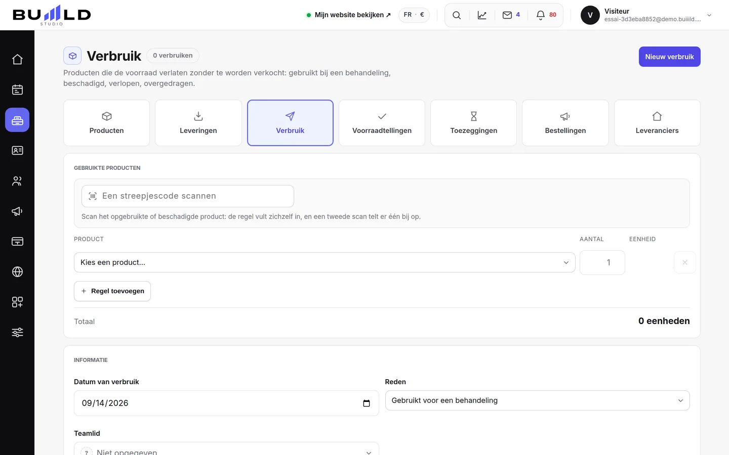 De voorraaduitgaven.