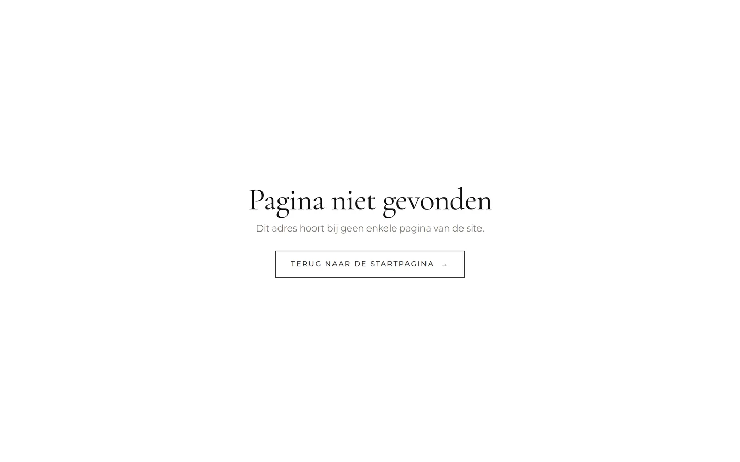 De pagina "Cadeaubonnen" van uw openbare website.