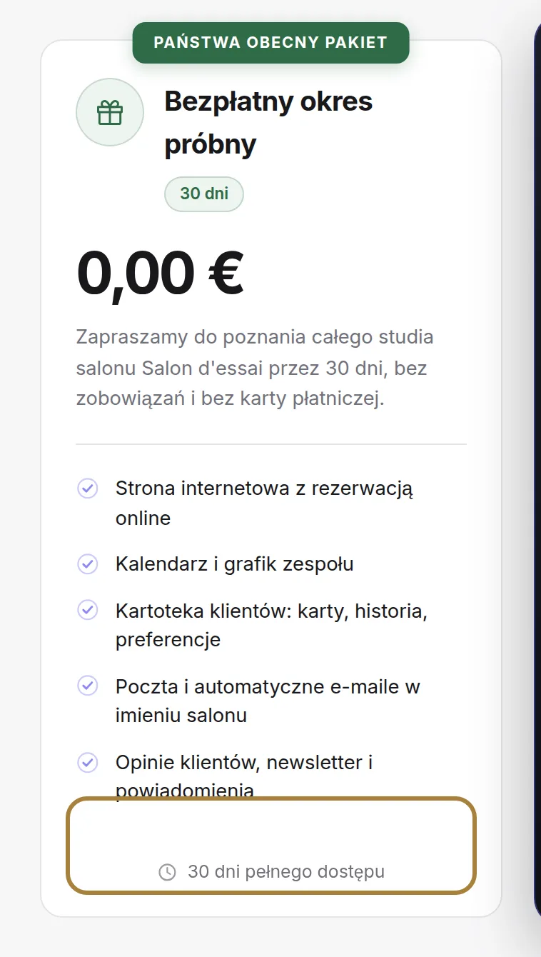 Subskrypcja lub zarządzanie, przez Stripe.