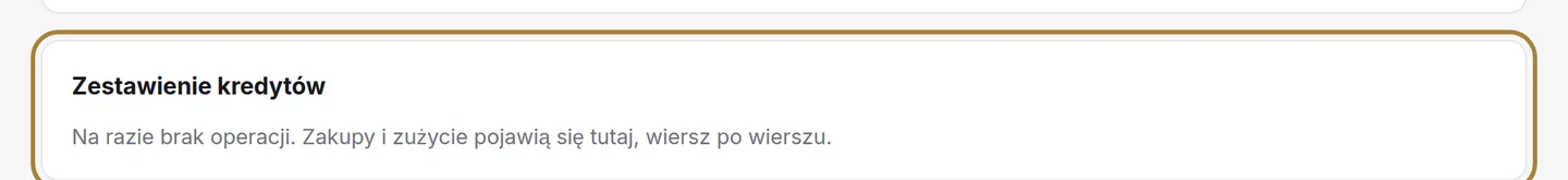 Rozliczenie, ruch po ruchu.