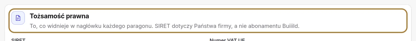 Reżim VAT i akredytowana platforma, w ustawieniach kasy. | Buiiild.com