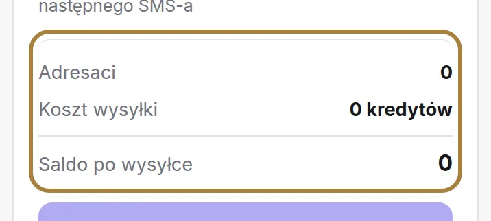 Łączny koszt oraz saldo, jakie pozostanie.