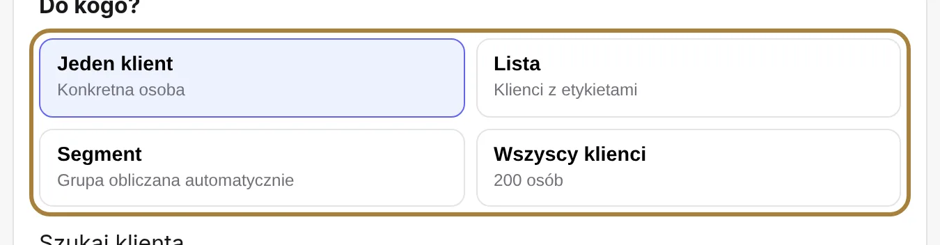 Do kogo piszą Państwo wiadomość.