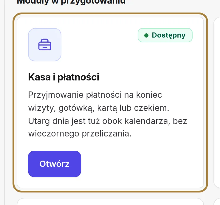Jedna karta, jeden moduł: co robi i w jakim jest stanie.