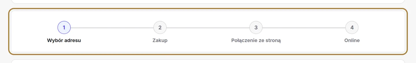 Ścieżka w czterech etapach.