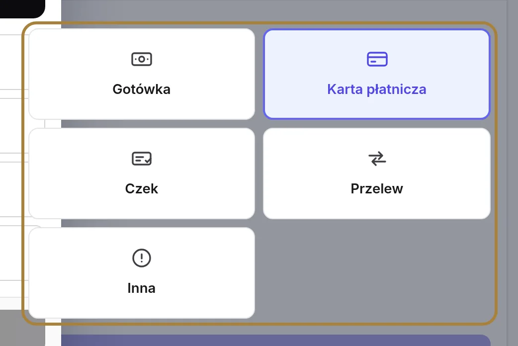 Sposób płatności.