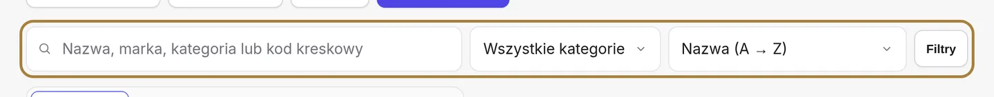 Wyszukiwanie produktu.